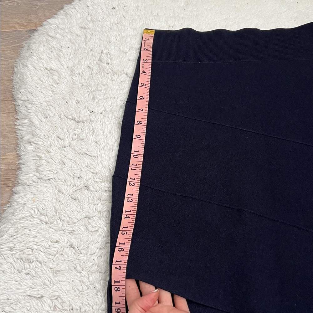 Opening Ceremony navy Asymmetrical knit Pencil Skirt - Picture 8 of 10